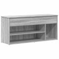 vidaXL lavica na topánky šedá Sonoma 102x30,5x45 cm Engineered Wood