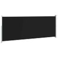 vidaXL Zaťahovacia bočná markíza na terasu 180x514 cm čierna