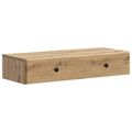 vidaXL Nástenný bočný stôl 87,5 x 34,5 x 17 cm Kompozitné drevo