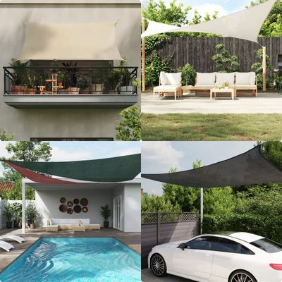 vidaXL Tieniaca plachta 160 g/m² modrá 2x3,5 m HDPE