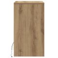 vidaXL LED nočný stolík dub artisan 38 x 34 x 61 cm Kompozitné drevo