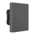 Inteligentný WiFi nástenný spínač SONOFF M5-1C-80 (1-kanálový, do rámu, grafitový)