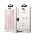 Puzdro Karl Lagerfeld pre iPhone 15 6,1" KLHCP15S3DMBKCP ružové HC 3D Logo Glitter