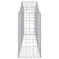 vidaXL Oblúkový gabionový kôš 10 ks 200x30x60/80 cm pozinkované železo