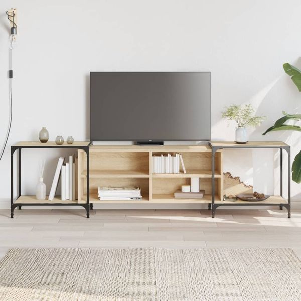 vidaXL TV skrinka dub sonoma 203x37x50 cm kompozitné drevo