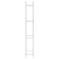 vidaXL Stojan na krbové drevo 80x28x222 cm nehrdzavejúca oceľ