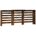 vidaXL Kryt na radiátor dymový dub 205x21,5x83,5 cm kompozitné drevo