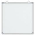 vidaXL Magnetická biela tabuľa 60x60x1,7 cm hliník