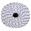vidaXL Lodné lano biele 8 mm 250 m polypropylén