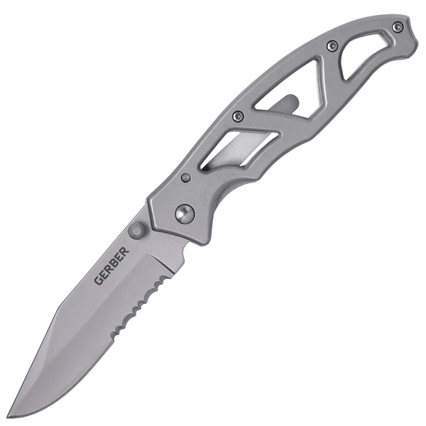 Gerber 22-48443 Paraframe I Part. Serrated vreckový nôž 7,5 cm, matná, celooceľový