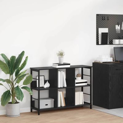 vidaXL Regál na knihy Čierny dub 102 x 32 x 72,5 cm Kompozitné drevo