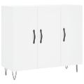 vidaXL Komoda biela 90x34x80 cm kompozitné drevo
