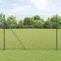 vidaXL Oceľový plot na upevnenie 10 x 1,5 m PVC potiahnutá oceľ Sivá