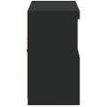 vidaXL Komoda s LED svetlami čierna 81x37x67 cm