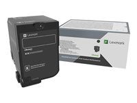 Čierna - originálna - kazeta s farbivom - pre Lexmark CS727de, CS728de, CX727de