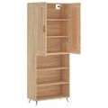 vidaXL Vysoká skrinka dub sonoma 69,5x34x180 cm spracované drevo