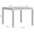vidaXL Záhradný jedálenský set 5 ks Antracitová PP