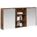 vidaXL Set kabinetov do kúpeľne 3 ks 126 x 16 x 62.5 cm