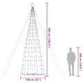 vidaXL LED vianočný stromček 1534 LED modré 500 cm