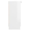 vidaXL Komoda lesklá biela 90,5x30x70 cm spracované drevo