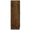 vidaXL Botník dymový dub 55x35x108 cm spracované drevo