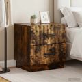 vidaXL Nočný stolík 2 ks Dymový dub 43 x 34,5 x 44,5 cm