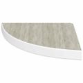 vidaXL Nástenné rohové police 2 ks dub a biele 35x35x3,8 cm MDF