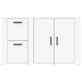 vidaXL Komoda biela 100x33x59,5 cm spracované drevo