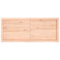 vidaXL Kúpeľňová doska 120x50x(2-4) cm neošetrený masív