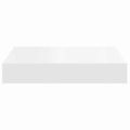vidaXL Plávajúce nástenné police 2 ks, biele 23x23,5x3,8 cm, MDF