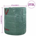 vidaXL Tašky na záhradný odpad 12 ks 272 l Zelená Polypropylén