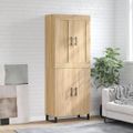 vidaXL Vysoká skrinka dub sonoma 69,5x34x180 cm spracované drevo