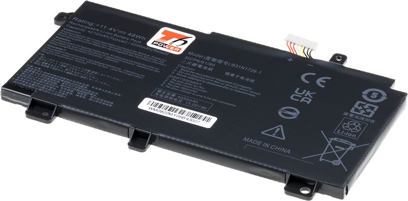 Batéria T6 Power pre Asus TUF FA506, FX504, FX505, FX506, FX706, 4210mAh, 48Wh, 3cell, Li-pol