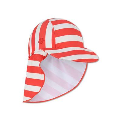 Plavkový klobúk s ochranou krku s UPF 50+ Coastal Stripe