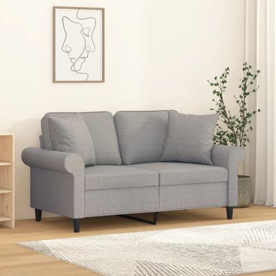 vidaXL Dekoratívne vankúše 2 ks bledosivé 40x40 cm látka