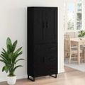 vidaXL Highboard 2 ks Čierny dub 69,5 x 34 x 180 cm