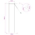 vidaXL Roleta Hnedá 40 x 160 cm Bambus