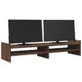 vidaXL Stojan na monitor hnedý dub 100x27x20 cm kompozitné drevo