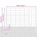 vidaXL Vonkajšie divoké oplotenie s posteľami 50 x 1,2 m Strieborná