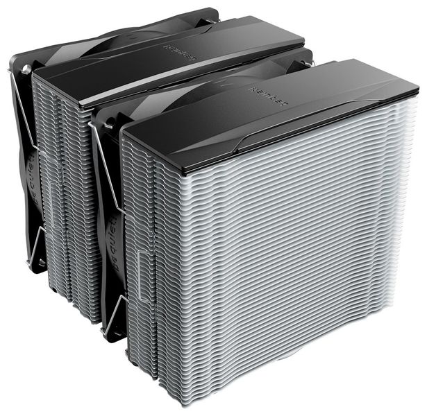 Be quiet! chladič CPU PURE ROCK PRO 3 / 2x120mm PWM fan / 6xheatpipe / stříbrný Chladic, pro CPU, pro Intel i AMD, socket 1851, 1700, 1200, 1150, 1151, 1155, AM5, AM4, 250W TDP, 2× 120mm ventilátor, 6 heatpipe