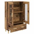 vidaXL Highboard Staré drevo 70 x 31 x 115 cm Kompozitné drevo