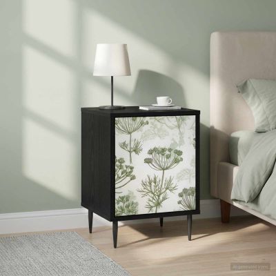vidaXL Nočný stolík GOTHA 2 ks Čierny dub 36 x 33 x 51 cm
