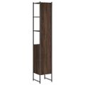 vidaXL Kúpeľňová skrinka hnedý dub 33x33x185,5 cm kompozitné drevo