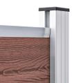 vidaXL Sada plotových panelov WPC 353x146 cm hnedá