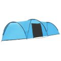 vidaXL Kempingový iglu stan 650x240x190 cm pre 8 osôb, modrý