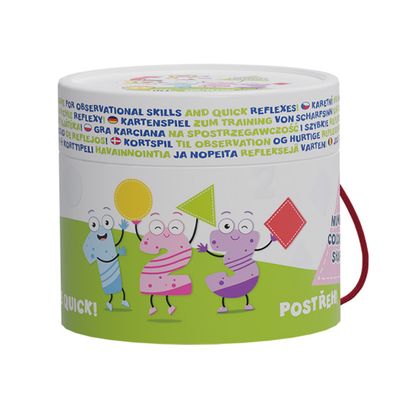 Hra Postreh! Čísla-farby-tvary