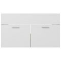 vidaXL Skrinka pod umývadlo biela+sonoma 80x38,5x46cm kompozitné drevo