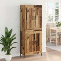 vidaXL Highboard 2 ks Staré drevo 69,5 x 34 x 180 cm Kompozitné drevo