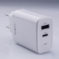 Maxlife MXTC-10-30AC PD QC nabíjačka 1x USB-C 1x USB 30W biela