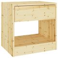 vidaXL Nočné stolíky 2 ks 40x31x40 cm jedľový masív